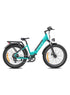 Bicicleta eléctrica con neumáticos anchos y doble suspensión